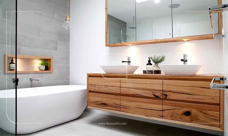 طراحی حمام با سبک مینیمال
