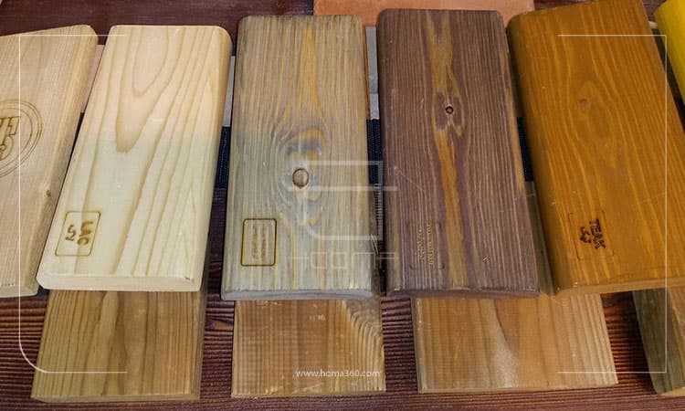 دیوارکوب چوبی برای ویلا