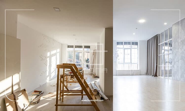 مراحل بازسازی داخلی منزل